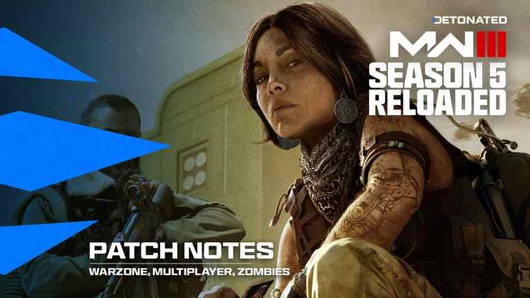 Valeria MW3 Season 5 Reloaded Patch Notes