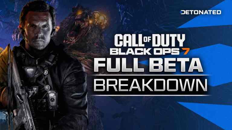 Black Ops 7 logo, next to both David Mason Operator, & new Zursa enemy in Call of Duty: Black Ops 7 Zombies.