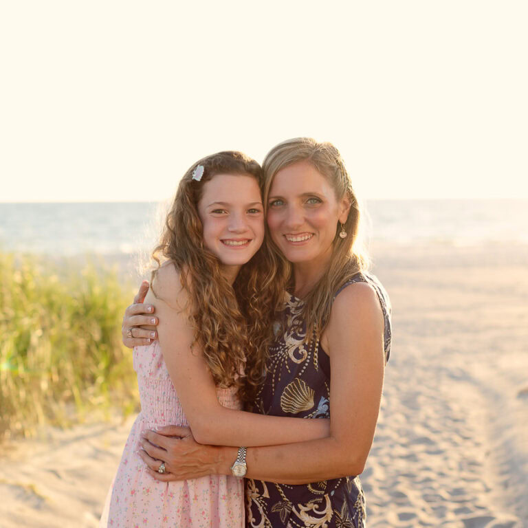 Beautiful Sunset Family Portraits on Longboat Key