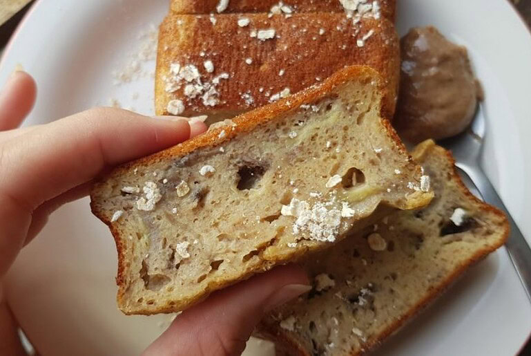 banana bread allégé thefitnesstheory