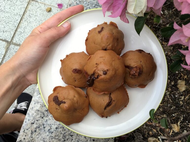 Muffins vanilla Coeur chocolat fondant thefitnesstheory