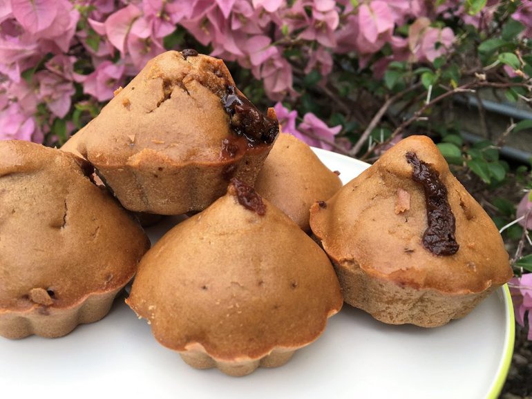 Muffins vanilla Coeur chocolat fondant thefitnesstheory