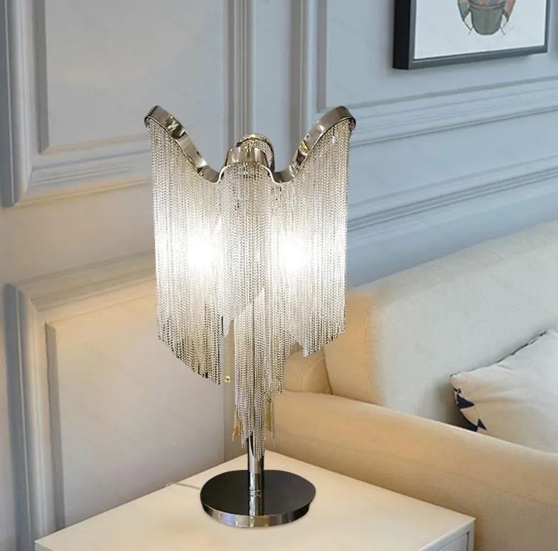 Luksusowa Lampa Stołowa Stream Łańcuch Glamour