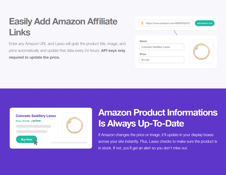 Integrating your Amazon associate account with Getlasso