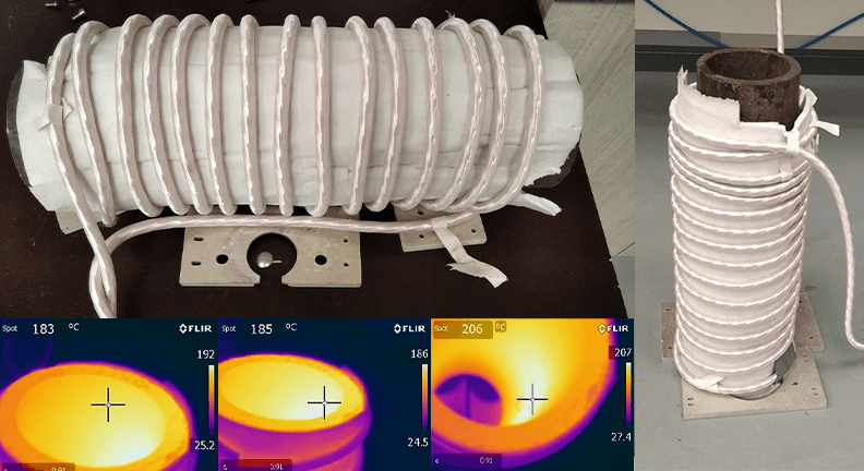 Induction Heating of a Carbon Steel Pipe for Epoxy Curing Image