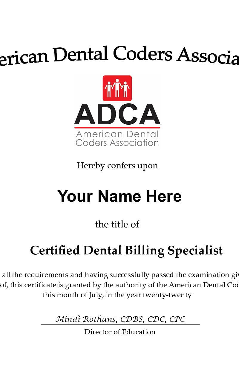 CertifiedDentalBillingSpecialist