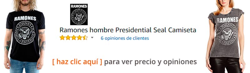 ver camisetas de Los Ramones en Amazon