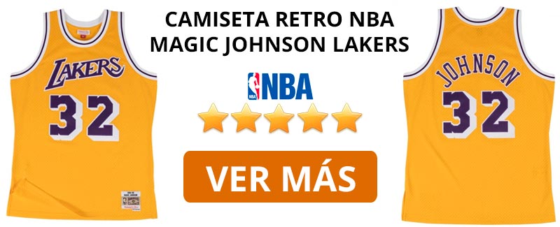 Comprar camiseta retro NBA Lakers de Magic Johnson