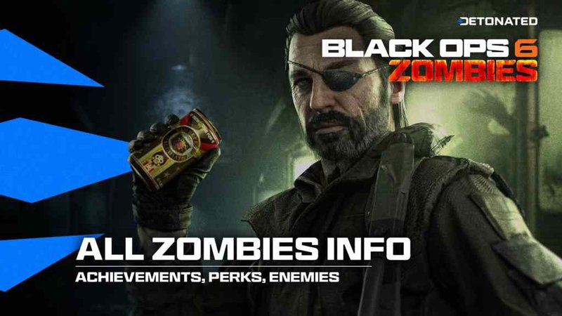 All Black Ops 6 Zombies Achievements and Info with Weaver holding Melee Macchiato Perk
