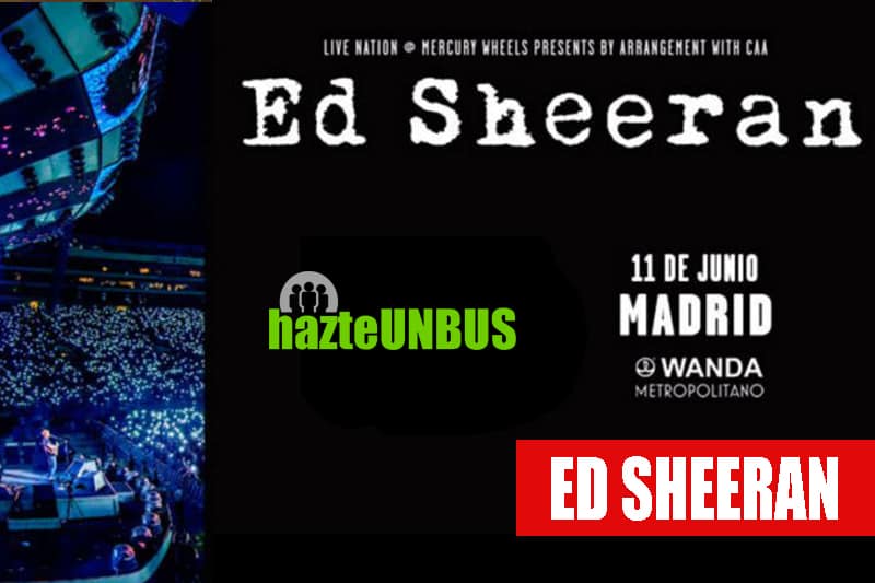 Viaje en bus concierto Ed Sheran
