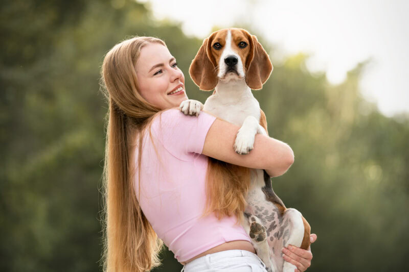Fotografie Hund und Mensch Fotos