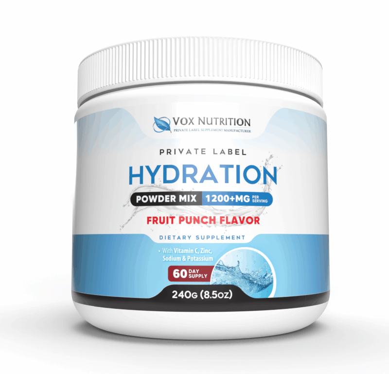 Best Private Label hydration powder supplement manufacturer