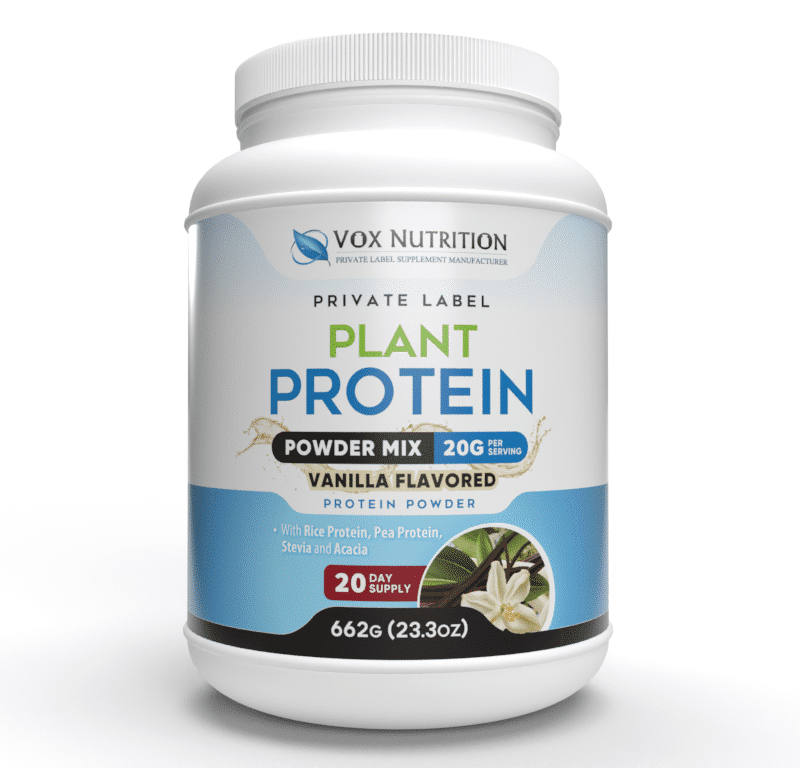 Image of White Protein Sports Nutrition Bottle