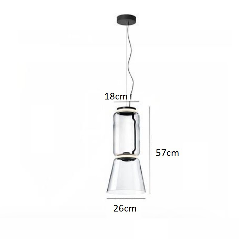 Lampa wisząca Flos Noctambule eklektyczna oryginalna i zjawiskowa. Do salonu, do jadalni, do sypialni.