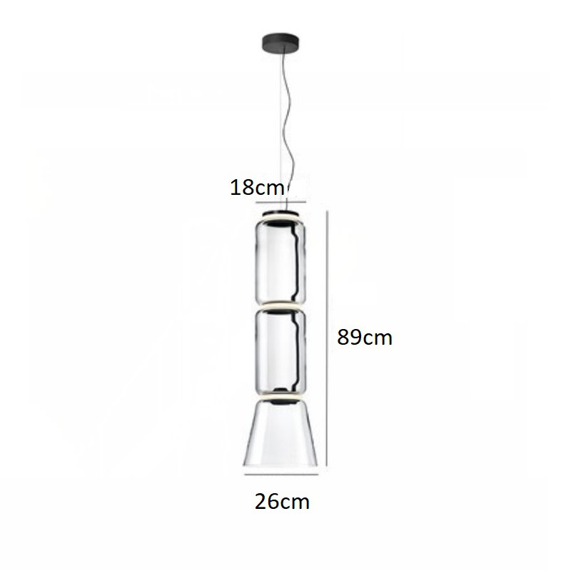 Lampa wisząca Flos Noctambule eklektyczna oryginalna i zjawiskowa. Do salonu, do jadalni, do sypialni.
