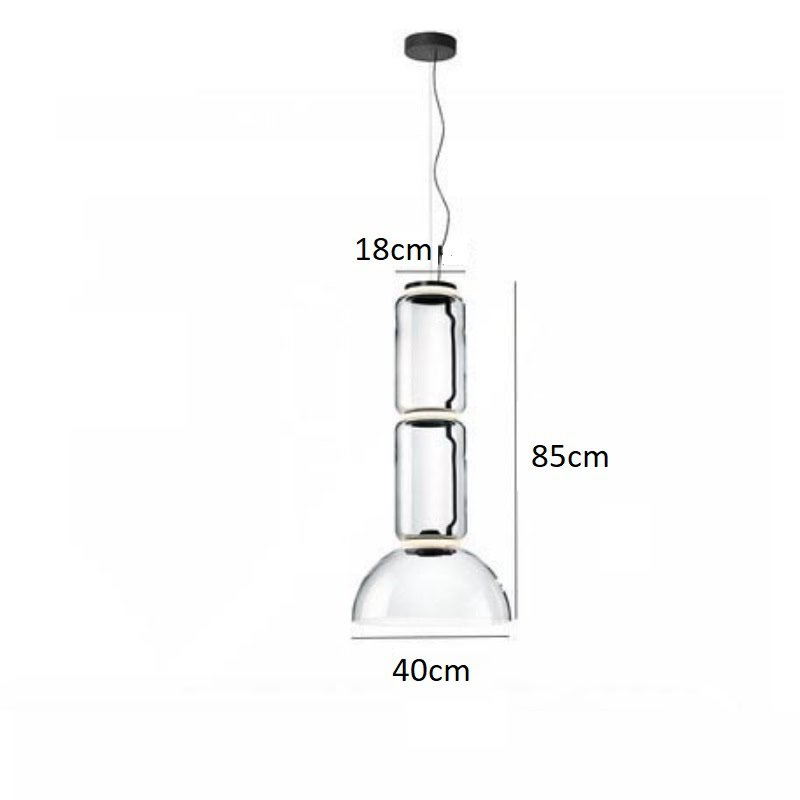 Lampa wisząca Flos Noctambule eklektyczna oryginalna i zjawiskowa. Do salonu, do jadalni, do sypialni.