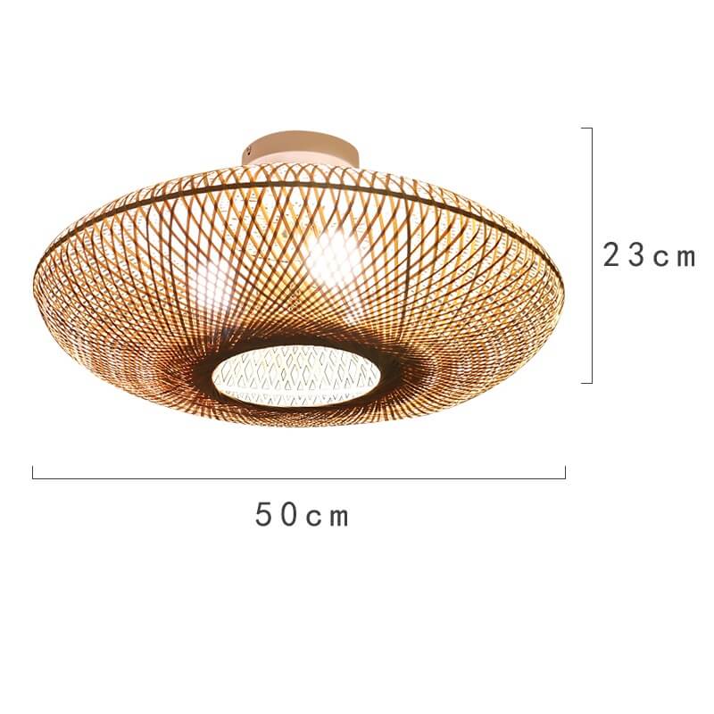 Bambusowa lampa sufitowa boho naturalna, modna i stylowa. Do sypialni, do kuchni, do salonu.