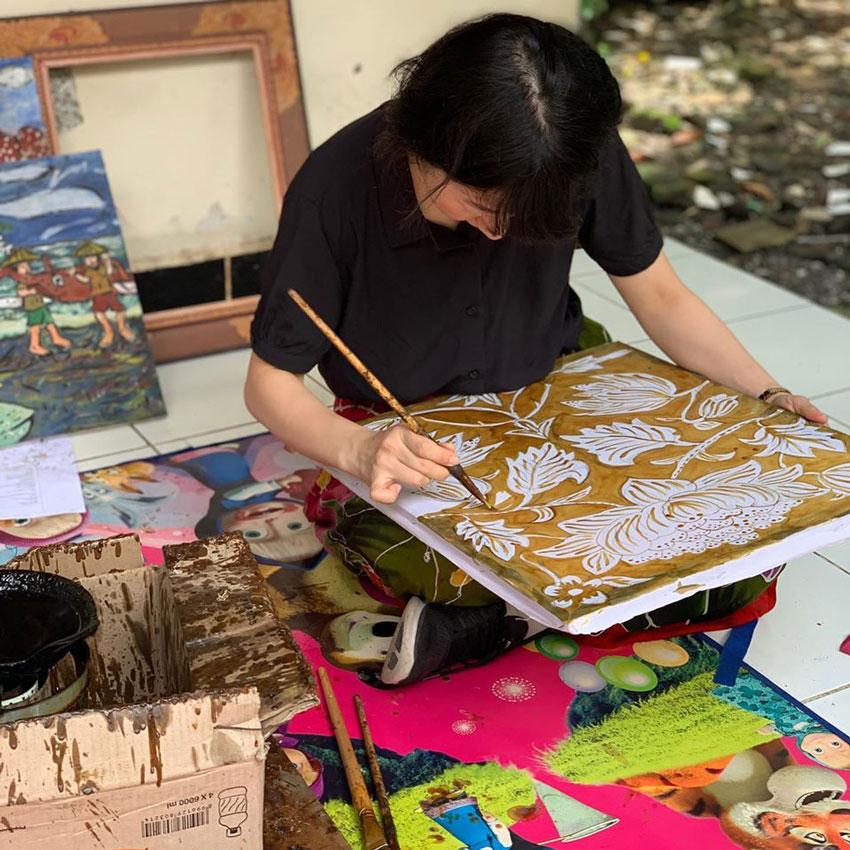 Balinese Batik at I Nyoman Warta Batik Class