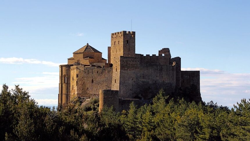 Castillo de Loarre visto desde el parking