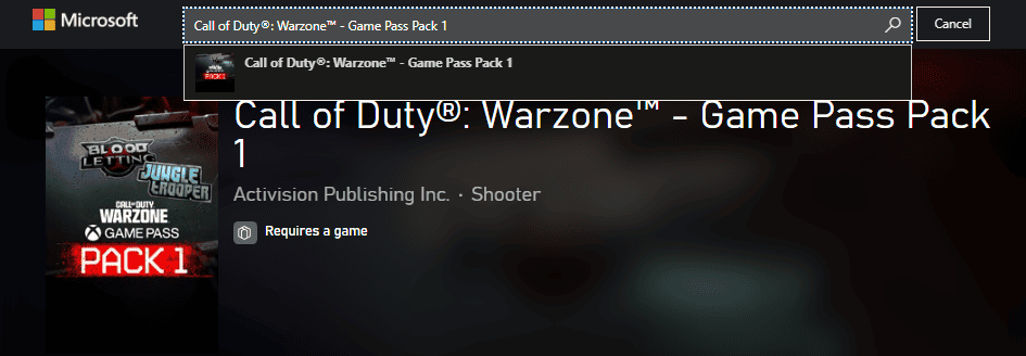 Black Ops 6 and Warzone Season 3 Xbox Game Pass Combat Pack 1 in Microsoft Store