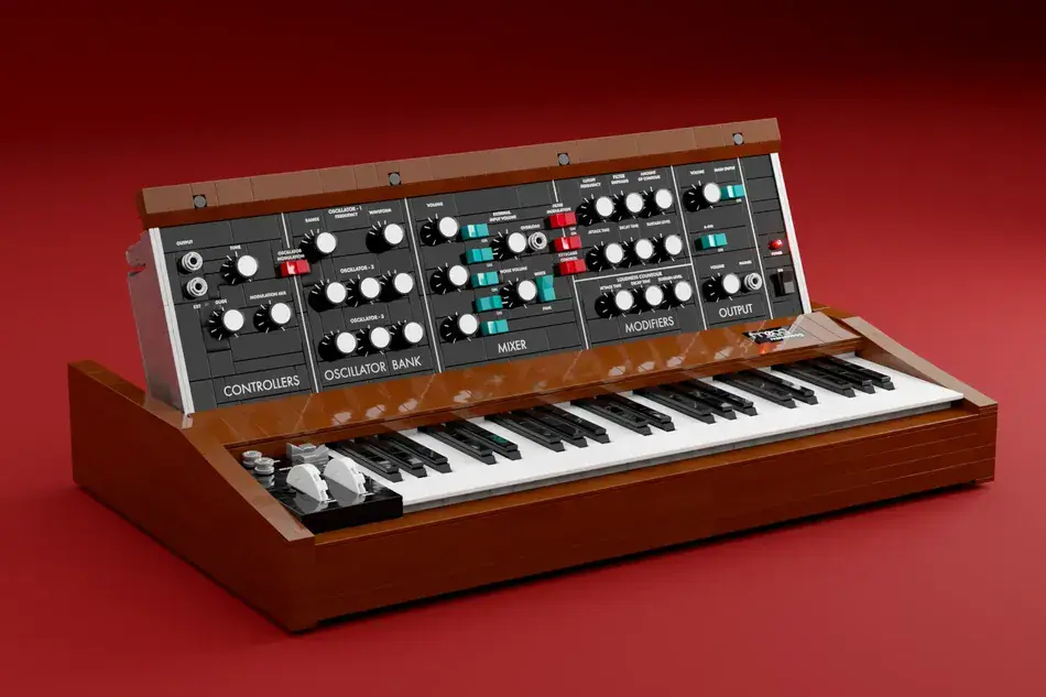 Un synthétiseur iconique en LEGO ? Le Minimoog renaît en briques