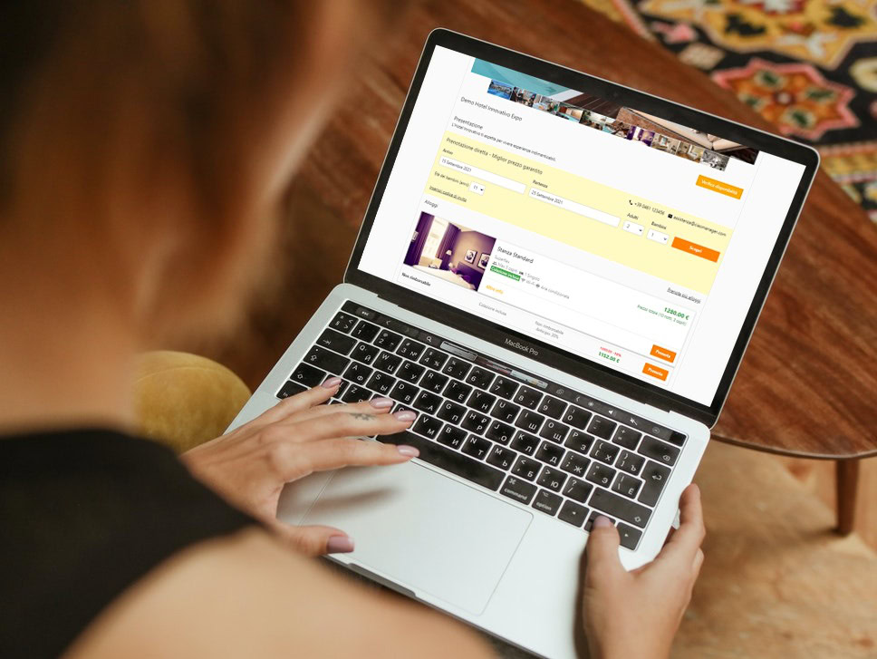 Un Booking Engine moderno per il sito web del tuo hotel.