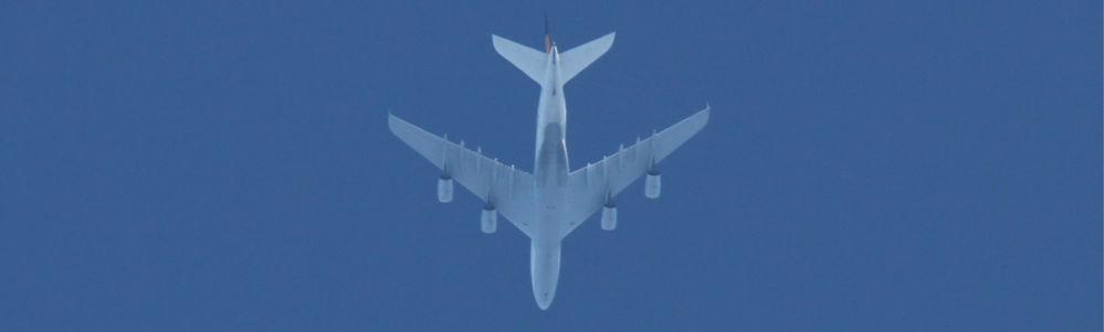 Image of an Airplane tracked by flight trackers