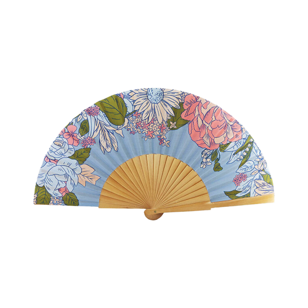 eventail bleu marchande mode