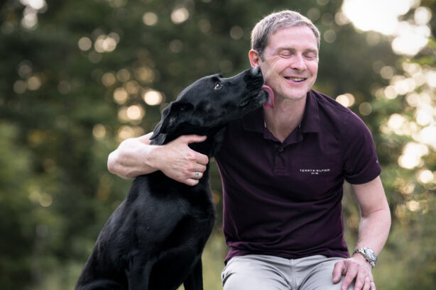 Hund und Mensch Fotoshooting Schweiz