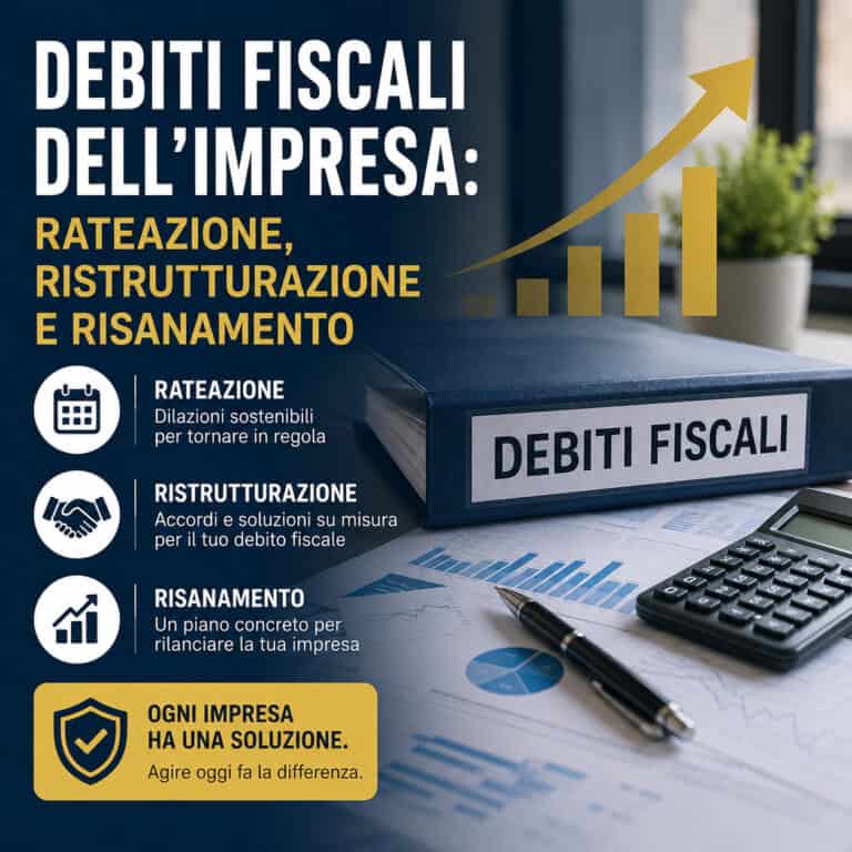 Debiti fiscali dell’impresa: rateazione, ristrutturazione e risanamento