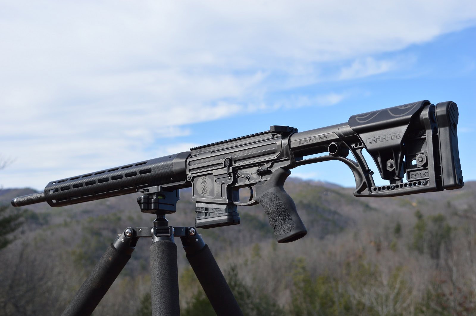 Alpha Fixed Carbon AR-10 Rifle - Image 2