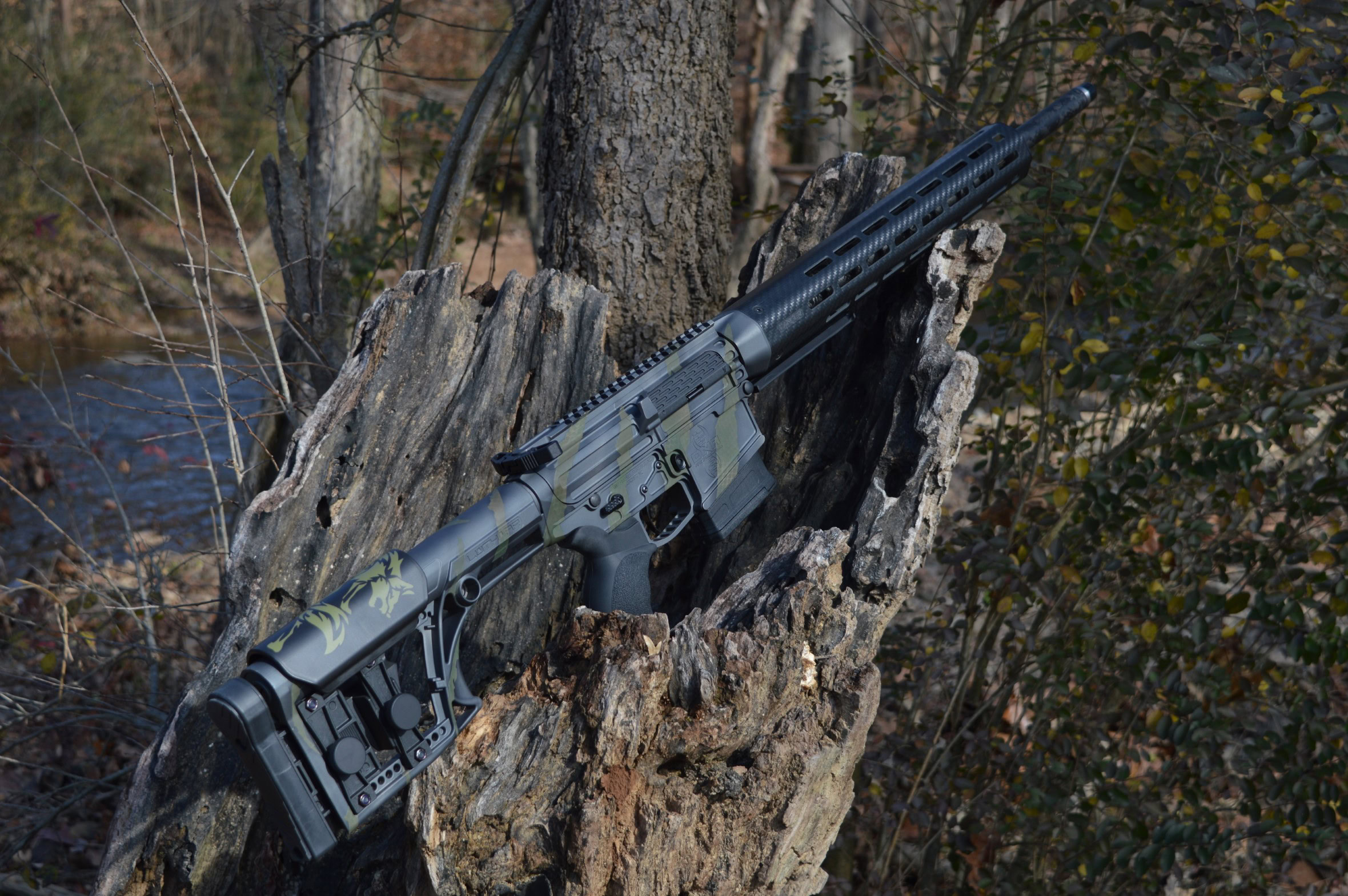 Alpha Fixed Carbon AR-10 Rifle - Image 3