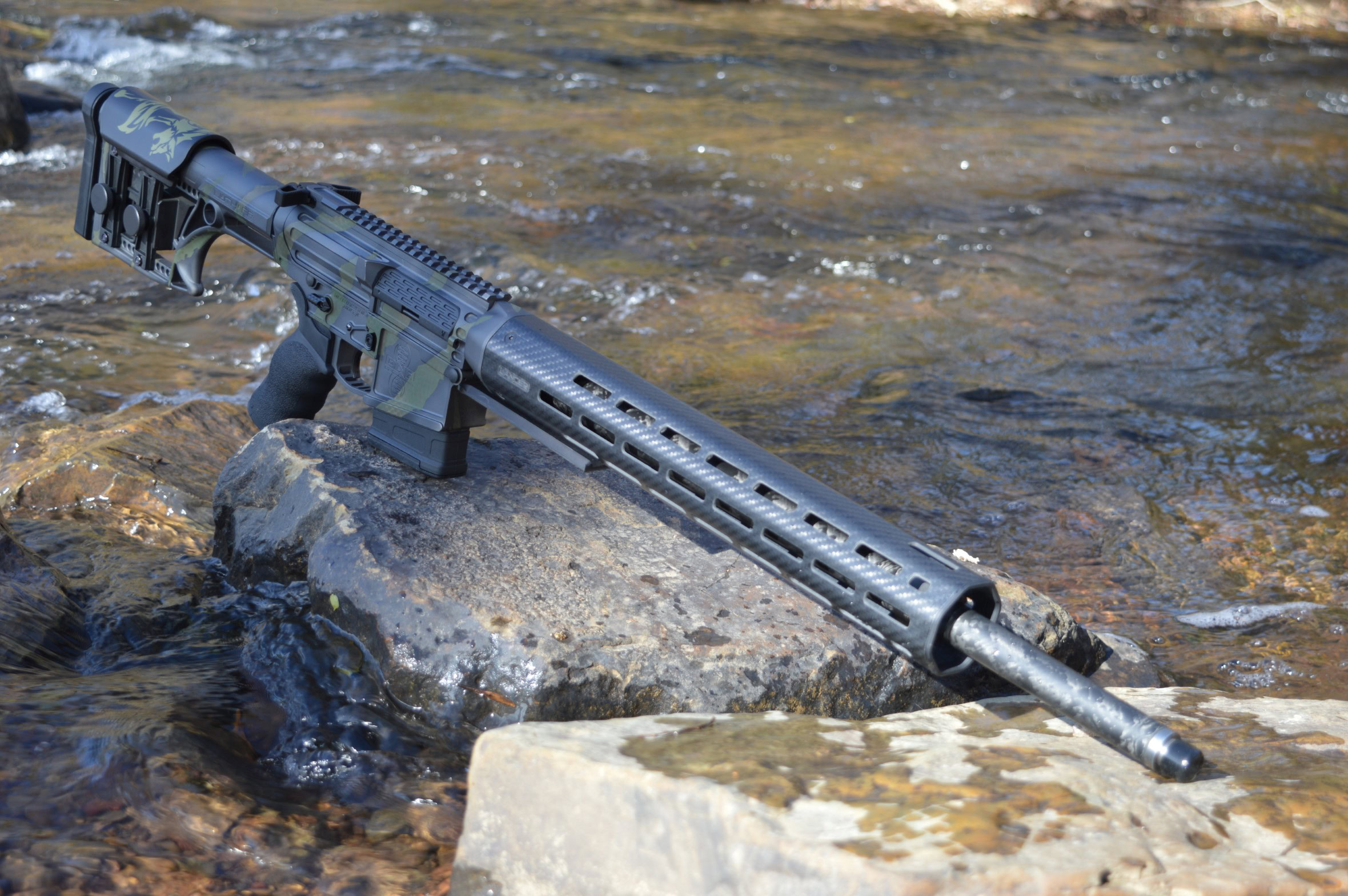 Alpha Fixed Carbon AR-10 Rifle - Image 5
