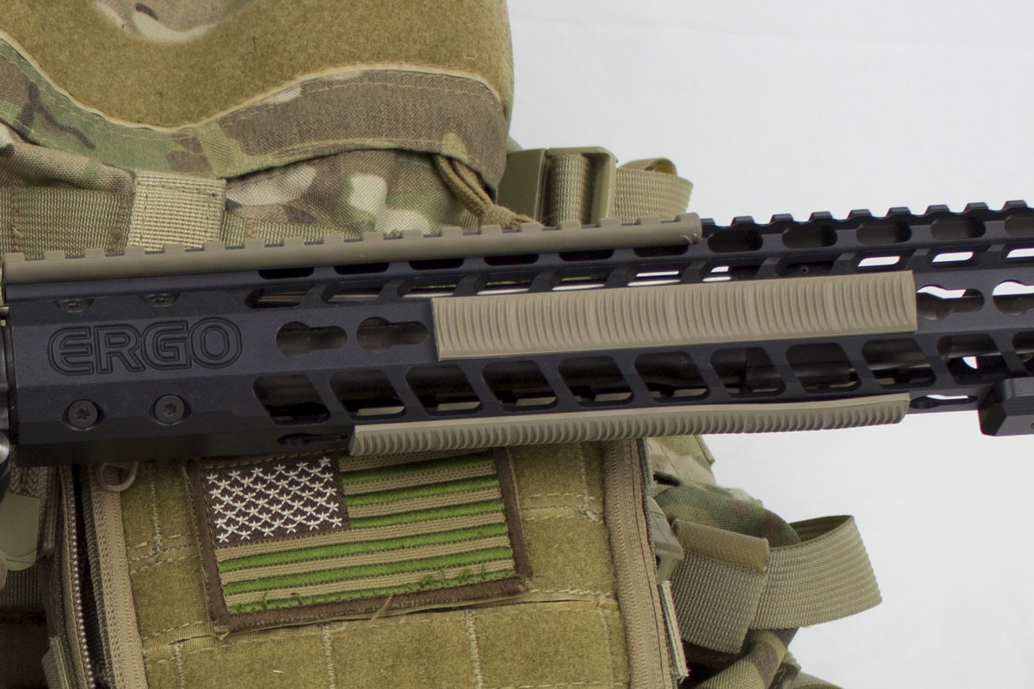 ERGO KEYMOD 7-SLOT WEDGELOK® RAIL COVERS – 4 PACK - GRAPHITE GREY - Image 2