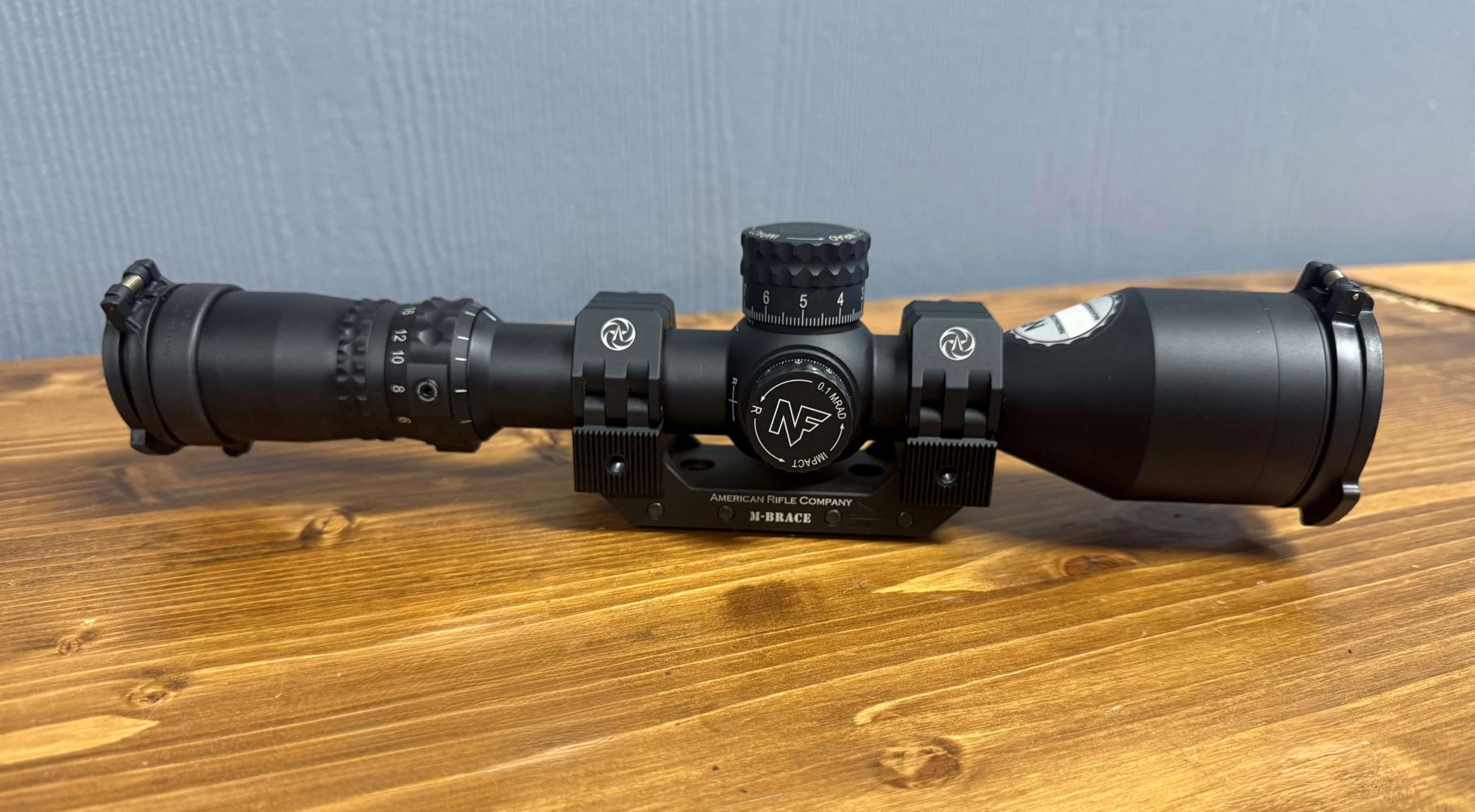 Nightforce NX8 2.5-20x50mm, Black, Mil-C Riflescope with American Rifle Company M-Brace Scope Mount - Image 5