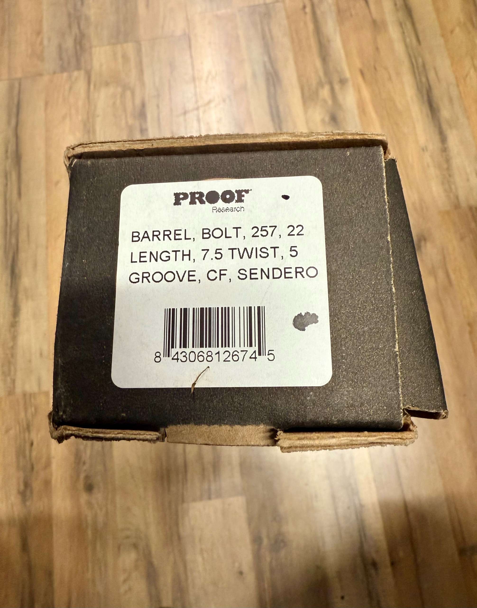 Proof Research Carbon Fiber Barrel Blank, .257, 22", 1:7.5 Twist, Sendero Contour - Image 2