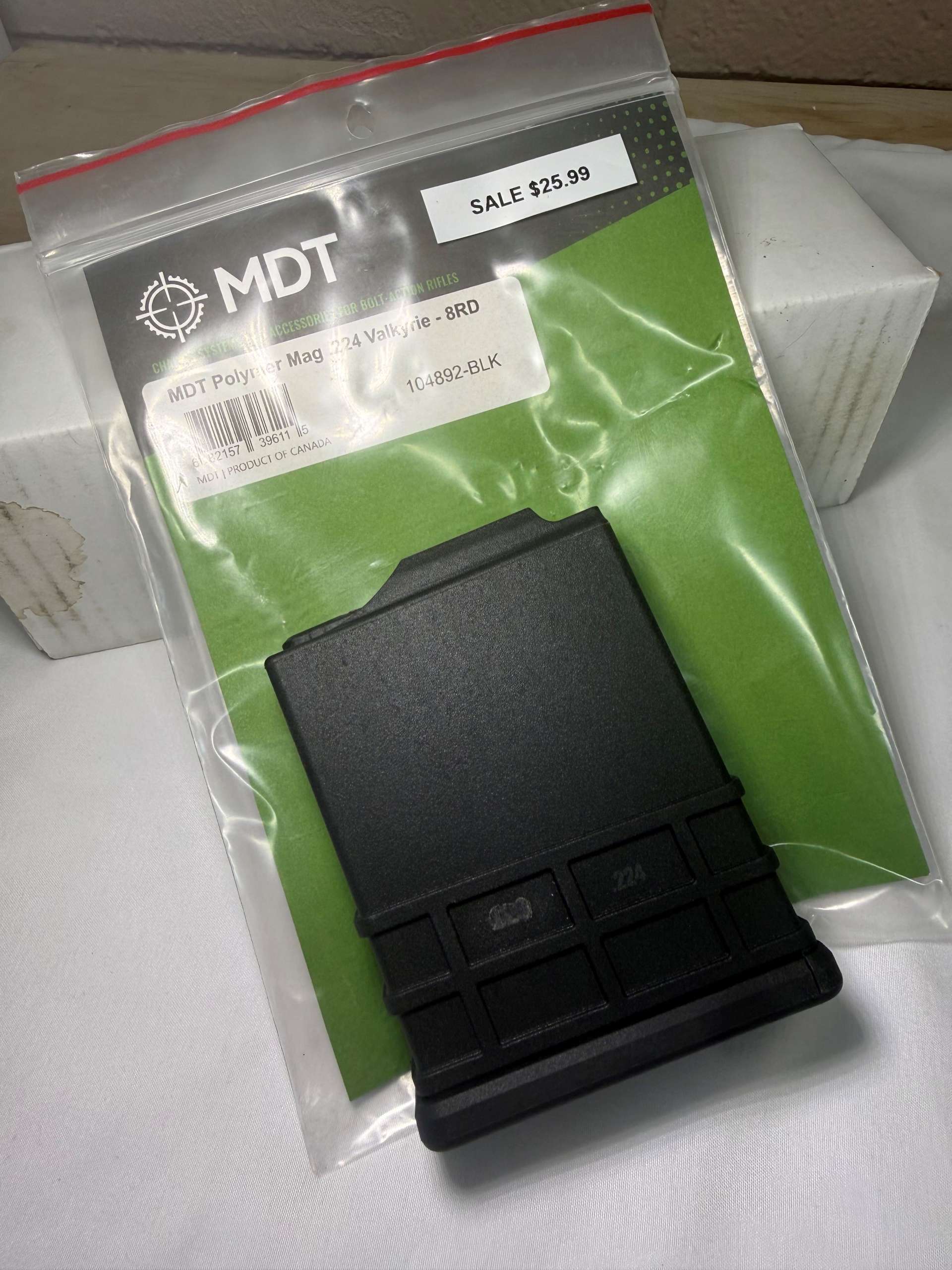 MDT 8 Round Polymer AICE Magazine, .224 Valkyrie