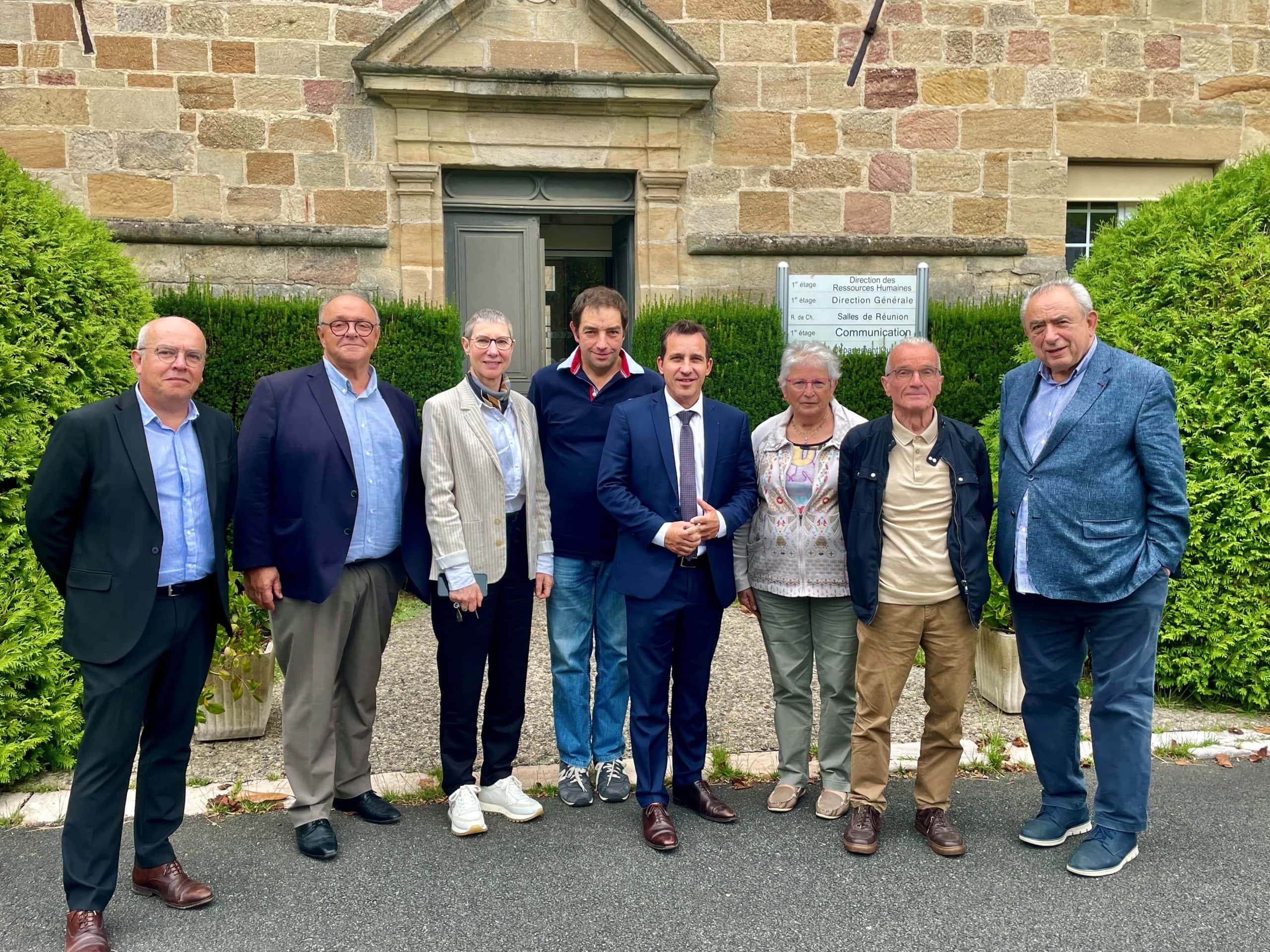 Raphaël Daubet, sénateur du Lot, en visite à l’ICM