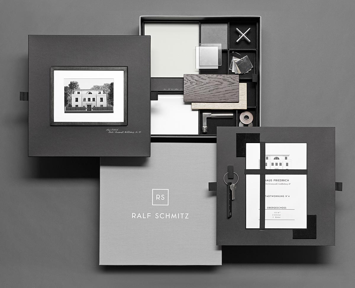 The RALF SCHMITZ Box contains pre-selected materials in line with the style of the project as inspiration 