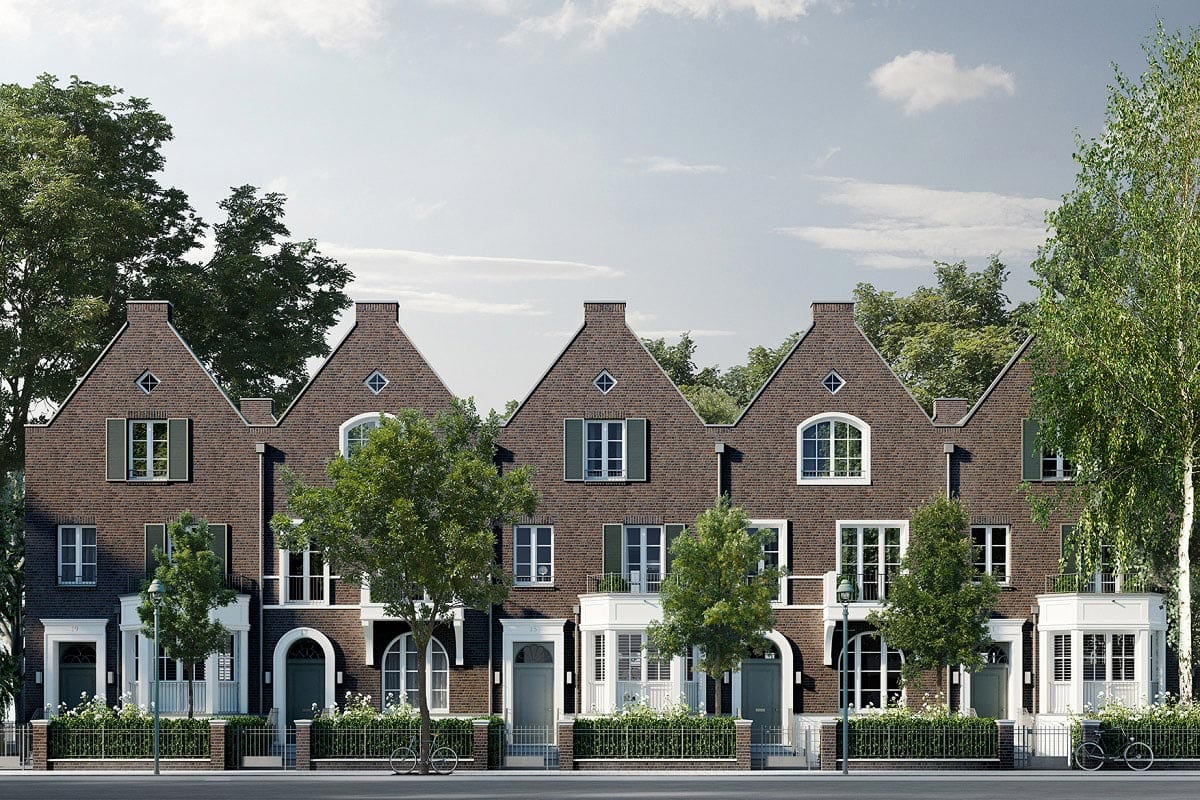 Townhouses in Rubenstraße, Düsseldorf 