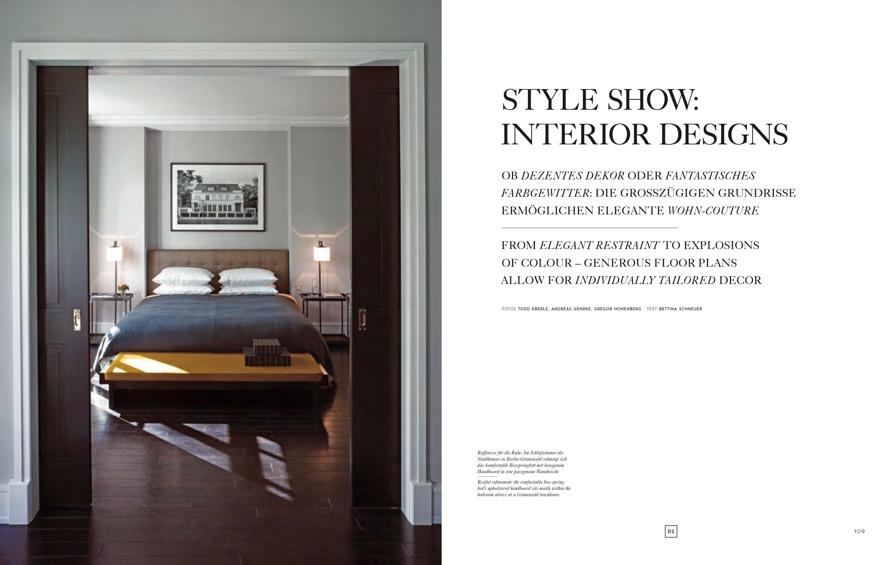 A spread from the book "Exceptional Homes - The Classic Style of RALF SCHMITZ"