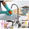 QOAL Magic Silicone Scrubbing DishWashing Gloves, Silicon Cleaning Gloves, Reusable Silicon Hand Gloves for Kitchen Dishwashing and Pet Grooming, Car, Bathroom | Multicolor - 1 Pair - Image 4