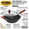 Hawkins Futura nonstick Stir-Fry Wok (with stainless steel lid) 3 L, 28 cm, 3.25 mm - Image 3