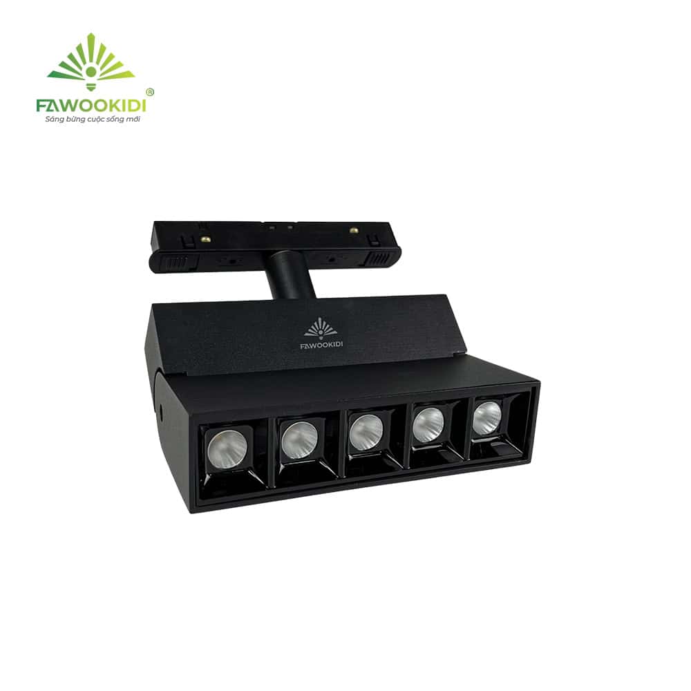 <span style="color: #282828;">sản phẩm đèn LED rọi ray nam châm gấp mí FK-RRNC02GM chính hãng từ Fawookidi</span>