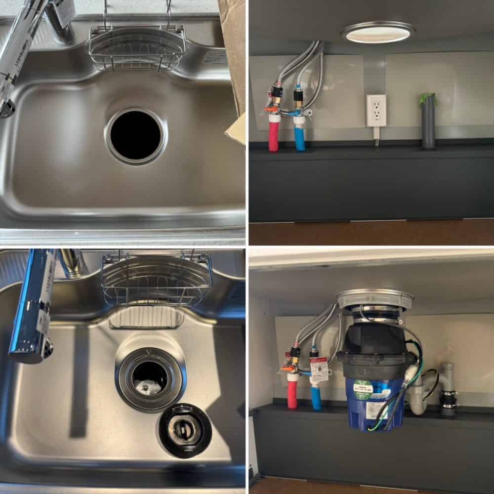 【リフォームタカラスタンダード製キッチン/ディスポーザー入れ替え】手動ディスポーザーYS-8100設置 千葉県流山市 タカラスタンダード製キッチンリフォーム フロム工業製 YS-8100