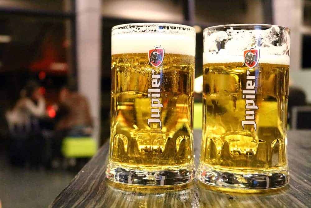 Two full pints of beer Fun fact about Germany: the beer culture