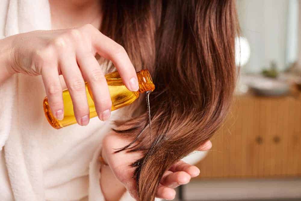 Olive Oil Hair Application