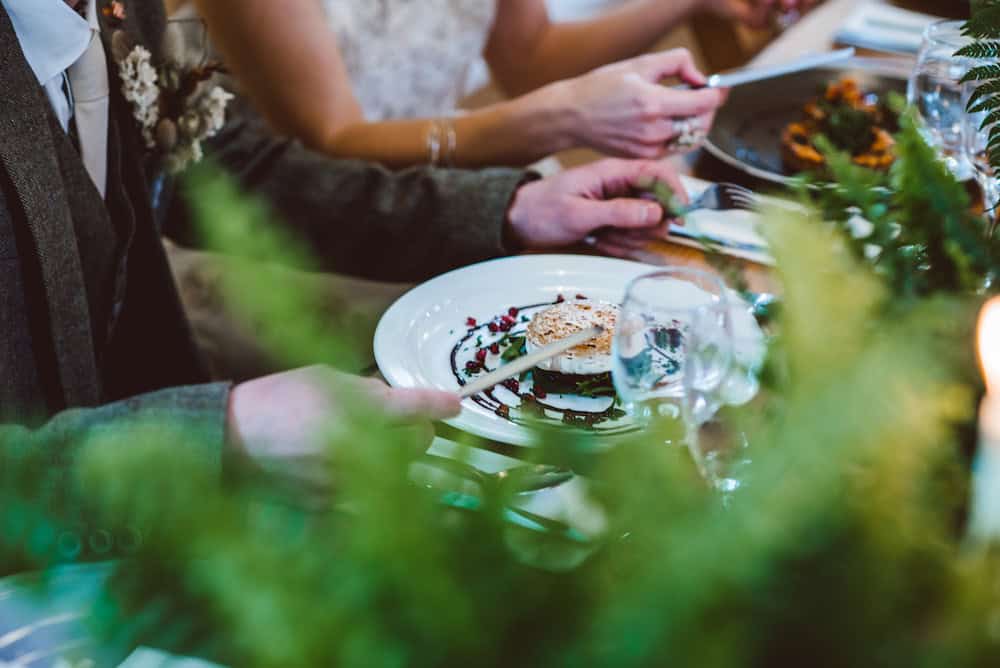 Sustainable wedding food and drink