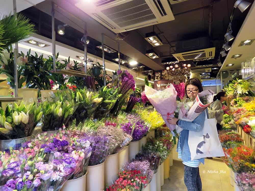 Flower Market in Hong Kong