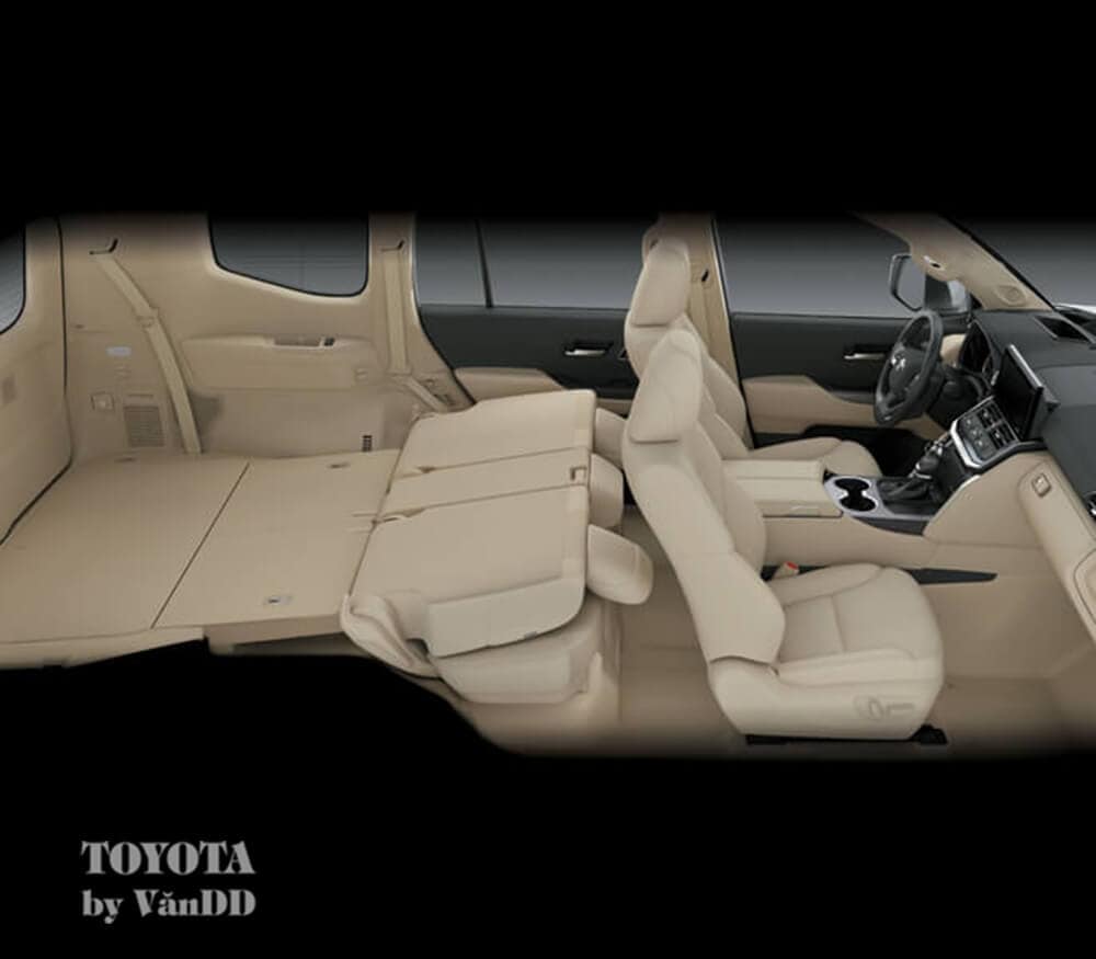 Land Cruiser 3 hàng ghế của Land Cruiser 2024 LC300